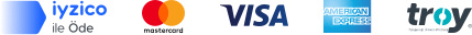 iyzico ile Öde - Visa, Mastercard, American Express, Troy